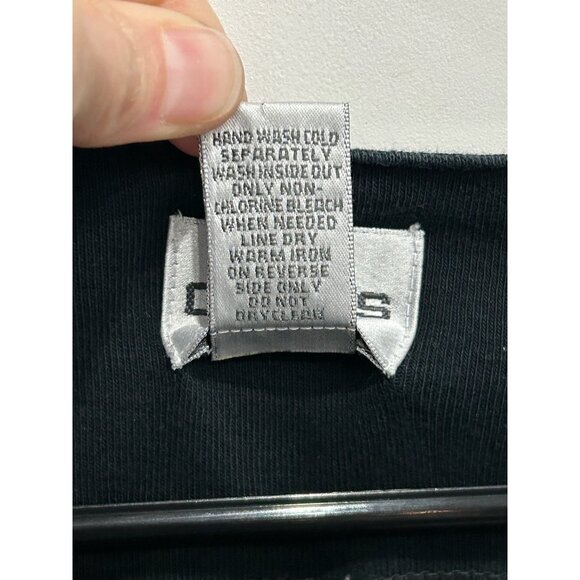 Chicos Womens Black Embellished V-Neck Long Sleeve Top Size XL - Picture 7 of 9